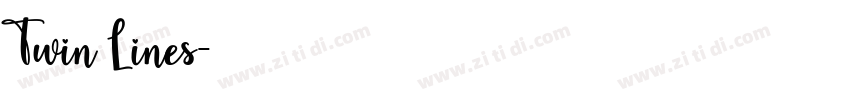 Twin Lines字体转换